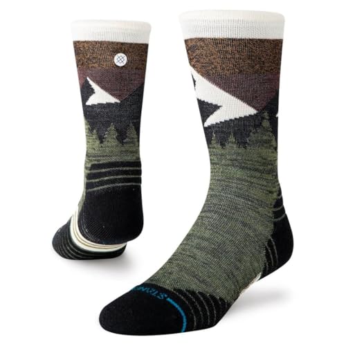 Stance Crew Socks - Merino Wool - Mid Wool, Olive, Medium von Stance