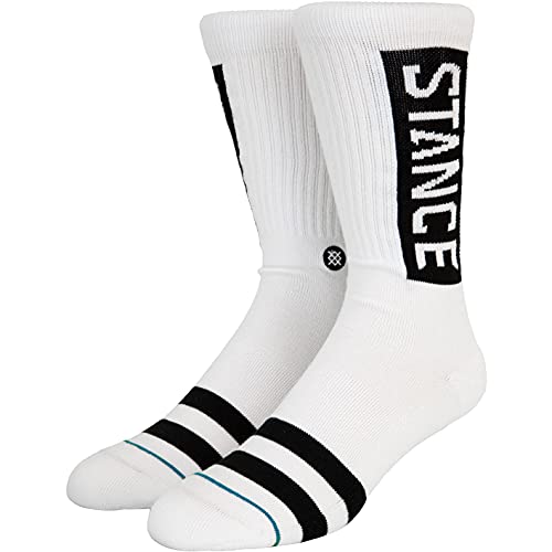 Stance OG Crew Socken (43, white/black, numeric_43) von Stance