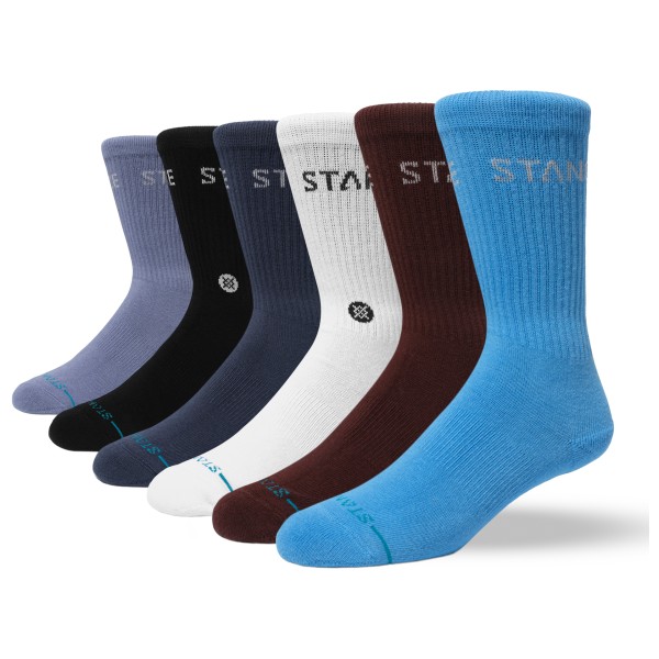 Stance - Origin 6 Pack Crew - Multifunktionssocken Gr M blau von Stance