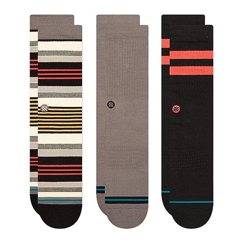 Stance Parallels 3er-Pack, Mehrfarbig/Meereswellen (Ocean Tides), MD (US Men's Shoe 6-8.5, Women's Shoe 8-10.5) von Stance