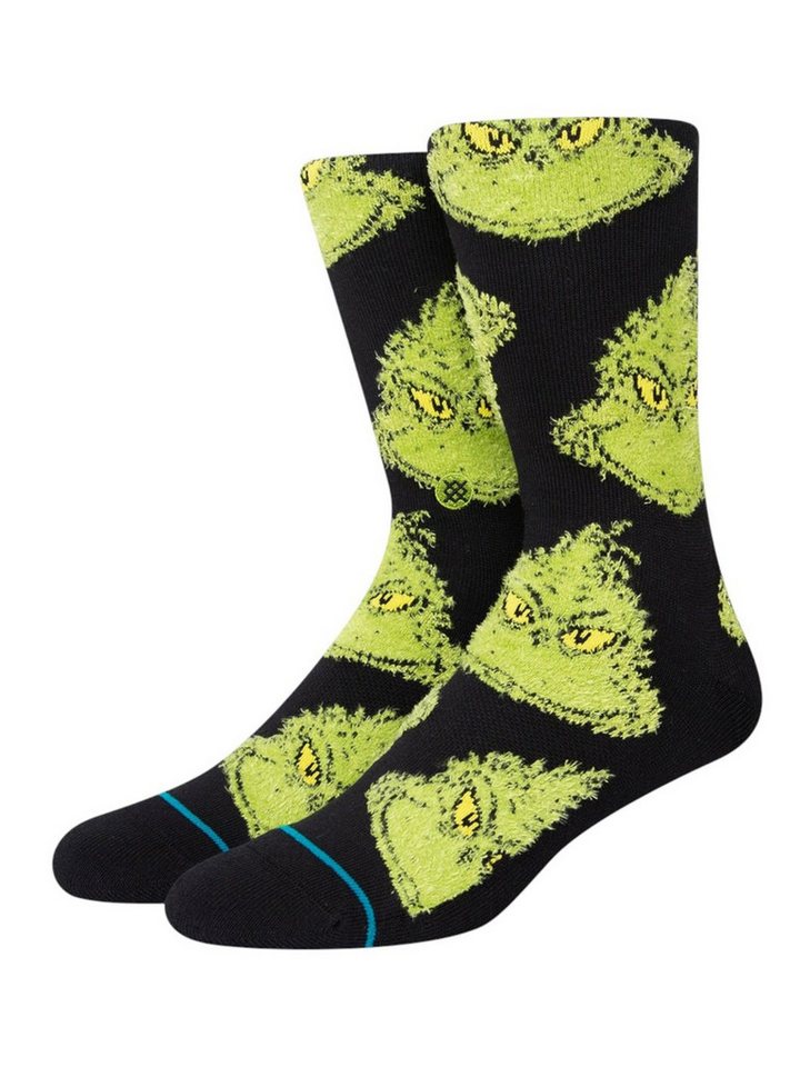 Stance Socken Kinder-Tagessocke Mean One Kids Crew schwarz/gelb - 1 Paar von Stance