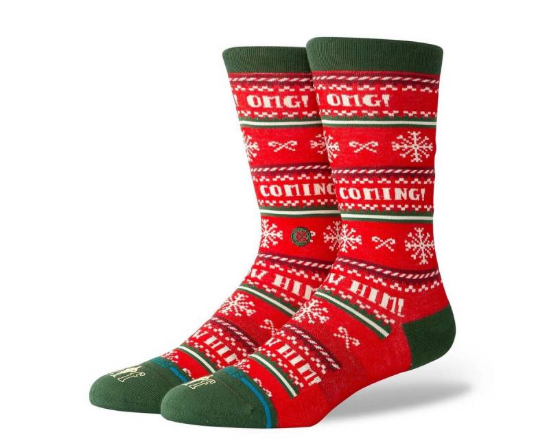 Stance Socken Tagessocke Crew I Know Him rot - 1 Paar von Stance