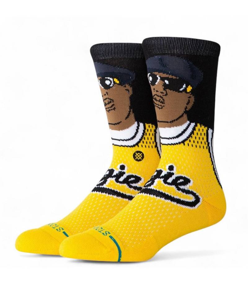 Stance Socken Tagessocke Crew Juicy (Biggie Small) gelb - 1 Paar von Stance