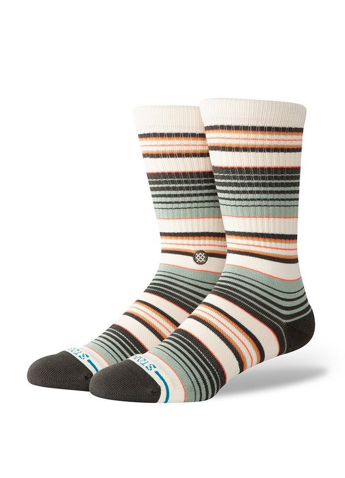Stance Socken Tagessocke Crew Rockford beige/grün/bunt - 1 Paar von Stance