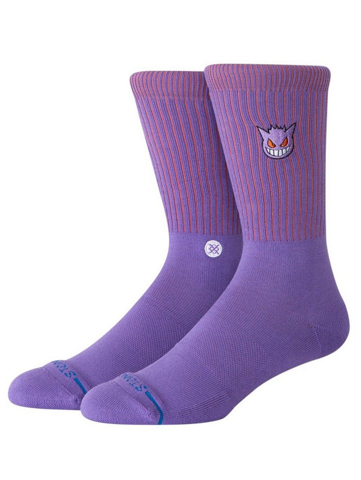 Stance Socken Tagessocke Crew Pokemon Gengar violett - 1 Paar von Stance
