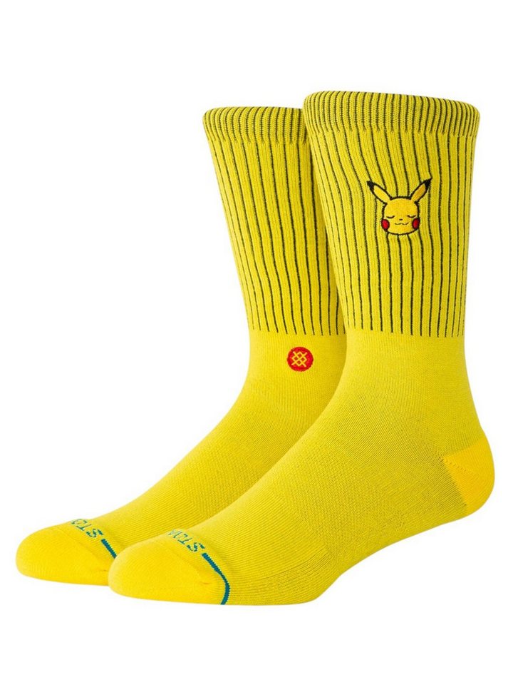 Stance Socken Tagessocke Pikachu Crew gelb - 1 Paar von Stance