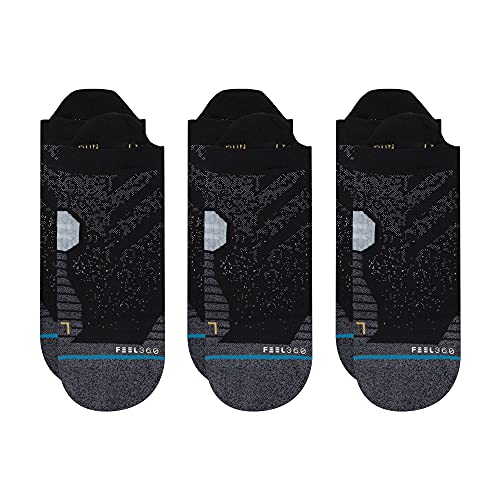 Stance Tab Socken - Run - Feel 360 x Infiknit - 3 Pack (Schwarz,Klein) von Stance