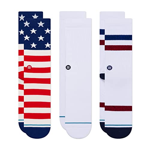 Stance The Americana 3 Pack Mens Fashion Socks Medium Multi von Stance