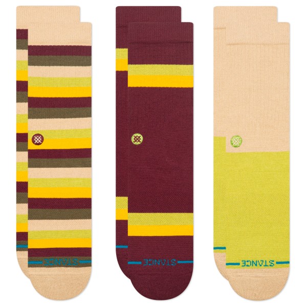 Stance - Upstate Crew 3 Pack - Multifunktionssocken Gr M bunt von Stance