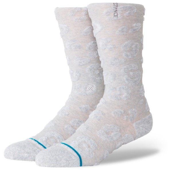 Stance - Women's Terry Cheetah Crew - Multifunktionssocken Gr M grau von Stance