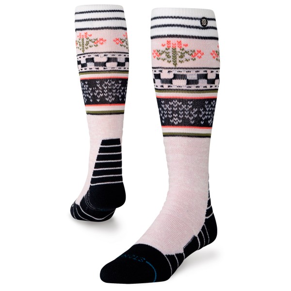 Stance - Women's Winter Bloom Mid Crew - Skisocken Gr M grau von Stance