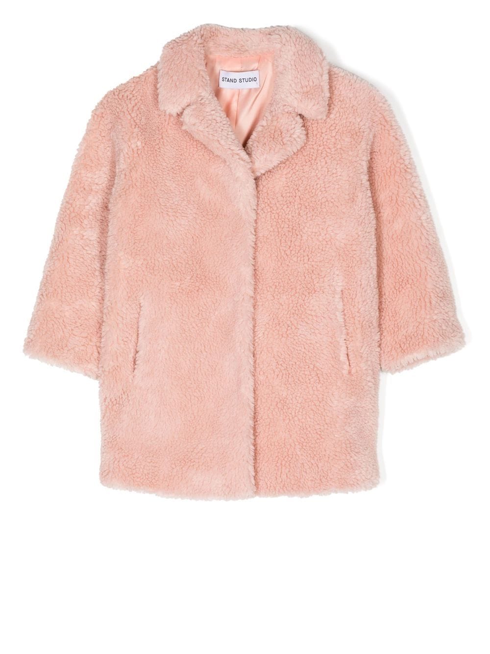 STAND STUDIO Kids Camille Cocoon Mantel aus Faux Fur - Rosa von STAND STUDIO Kids