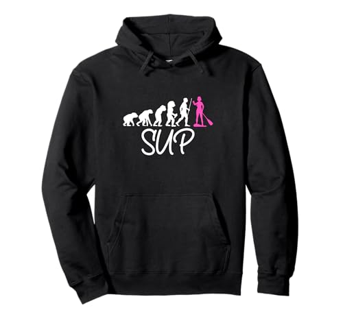 Damen Paddling Stand Up Paddle Board SUP Evolution Pullover Hoodie Damen Paddling Stand Up Paddle Board SUP Evolution Pullover Hoodie von Stand Up Paddle SUP Board Paddleboarding Apparel