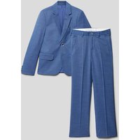 Standar Regular Fit Anzug in unifarbenem Design in Bleu, Größe 134 von Standar