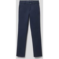 Standar Straight Fit Stoffhose mit Knopfverschluss in Marine, Größe 128 von Standar