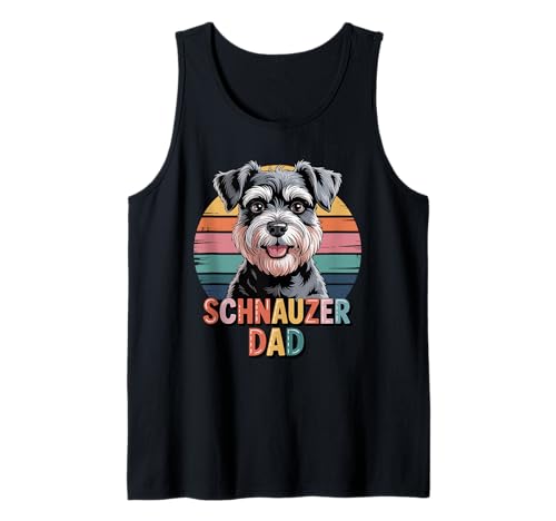 Herren Retro Schnauzer Dad Schnauzers Tank Top Herren Retro Schnauzer Dad Schnauzers Tank Top von Standard Schnauzer Dog Lover Gifts