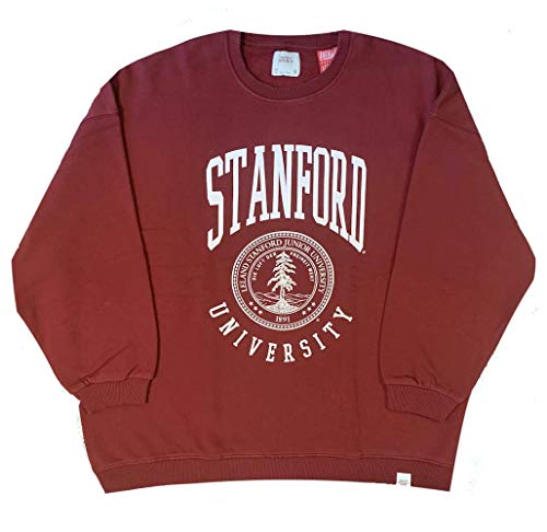 Stanford University - Mantel von Arme - Offiziell Übergröße Lounge Damen Sweatshirt - Rot, M (54in Chest) von Stanford University