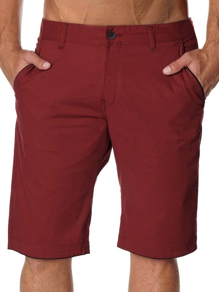 Stanley Jeans Chinoshorts Herren Chino Shorts in Bordo 22744 (1-tlg) 5-Pocket-Style von Stanley Jeans