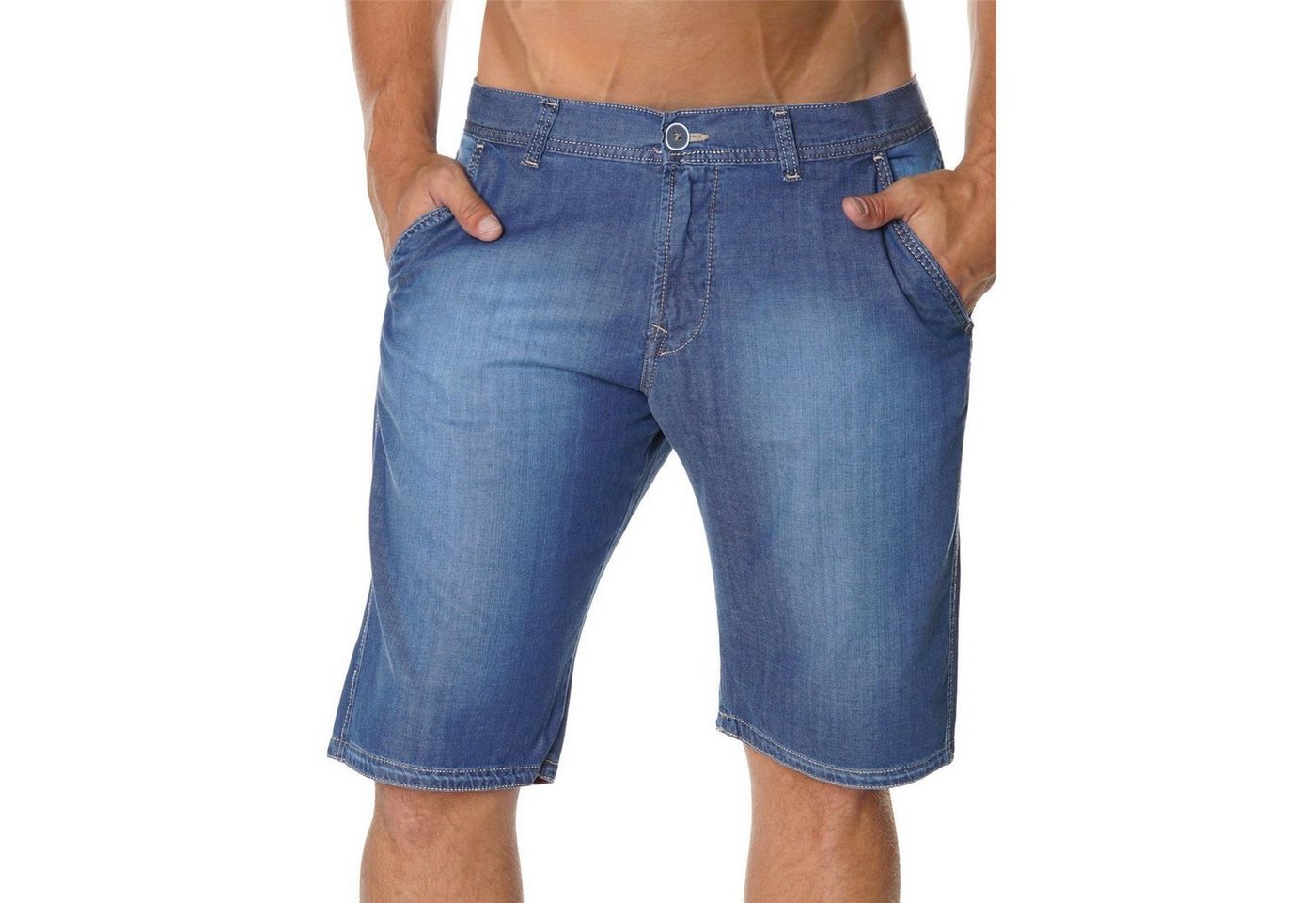 Stanley Jeans Shorts Herren Jeans Shorts 012 22742 (Packung, 1-tlg) mit elastischem Bund von Stanley Jeans