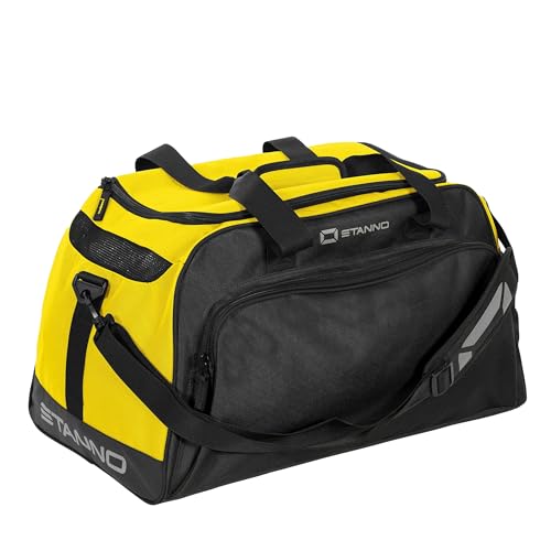 Stanno Sportbag - Merano - Fitness Tasche - Großer Sporttasche und Verstellbarer Schultergurt - Fussballtasche Herren/Damen - Trainingstasche - Gelb - Größe One size von Stanno