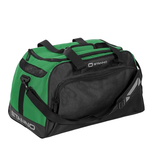 Stanno Sportbag - Merano - Fitness Tasche - Großer Sporttasche und Verstellbarer Schultergurt - Fussballtasche Herren/Damen - Trainingstasche - Grün - Größe One Size von Stanno