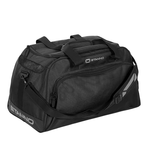 Stanno Sportbag - Merano - Fitness Tasche - Großer Sporttasche und Verstellbarer Schultergurt - Fussballtasche Herren/Damen - Trainingstasche - Schwarz - Größe One Size von Stanno