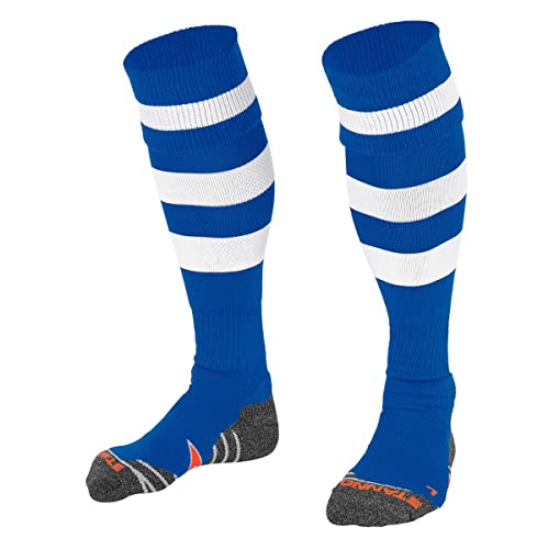 Stanno Sports Socken - Original -Socken - Socken mit Atmungsaktivem Kapazität und Knöchelschutz - Sportsocken - Anatomische Socken mit linken/rechten Indikatoren - Blau - Größe 25/29 von Stanno