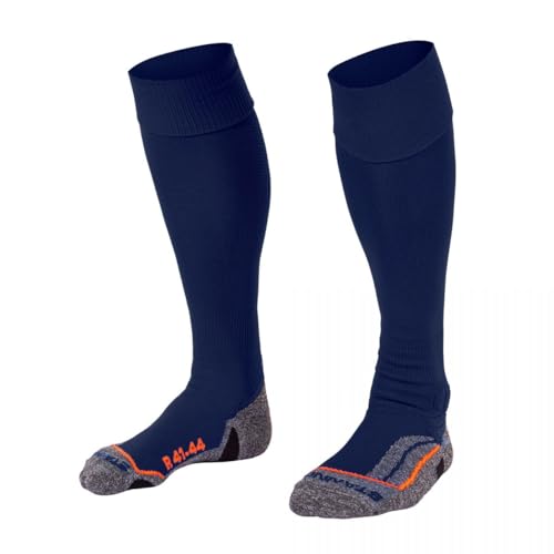 Stanno Sports Socken - UNI Pro -Socke - Socken mit Atmungsaktivem Kapazität und Knöchelschutz - Sportsocken - Anatomische Socken mit linken/rechten Indikatoren - Marine - Größe 41/44 von Stanno