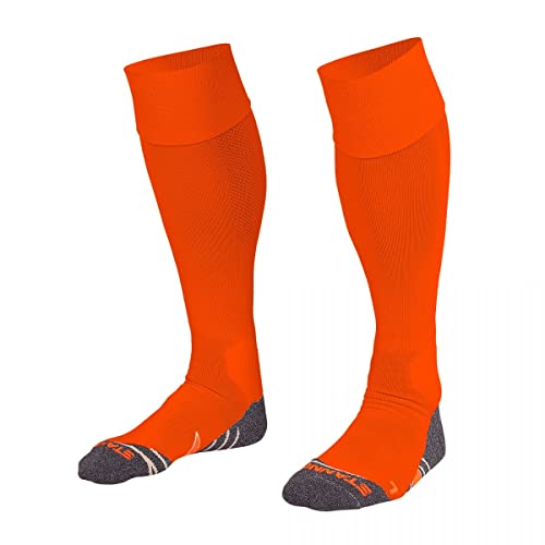 Stanno Sports Socken - Uni Sock II - Socken mit Atmungsaktivem Kapazität und Knöchelschutz - Sportsocken - Anatomische Socken mit linken/rechten Indikatoren - Orange - Größe 41/44 von Stanno