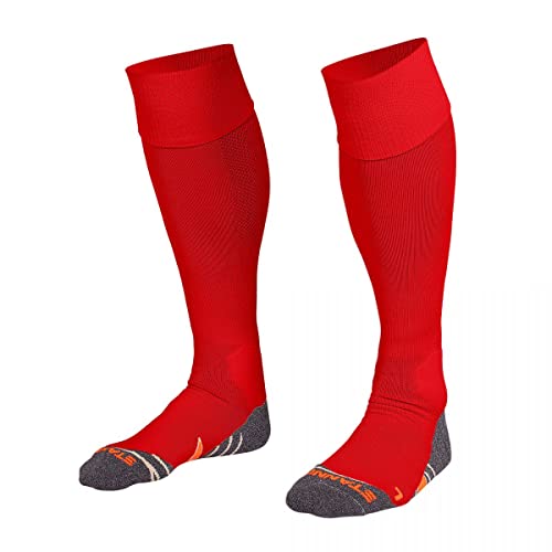 Stanno Sports Socken - Uni Sock II - Socken mit Atmungsaktivem Kapazität und Knöchelschutz - Sportsocken - Anatomische Socken mit linken/rechten Indikatoren - Rot - Größe 36/40 von Stanno