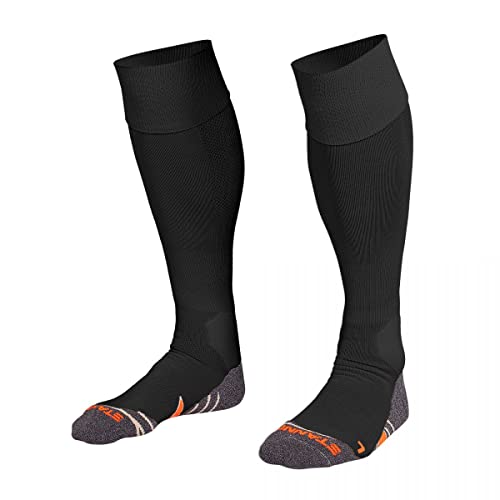 Stanno Sports Socken - Uni Sock II - Socken mit Atmungsaktivem Kapazität und Knöchelschutz - Sportsocken - Anatomische Socken mit linken/rechten Indikatoren - Schwarz - Größe 41/44 von Stanno