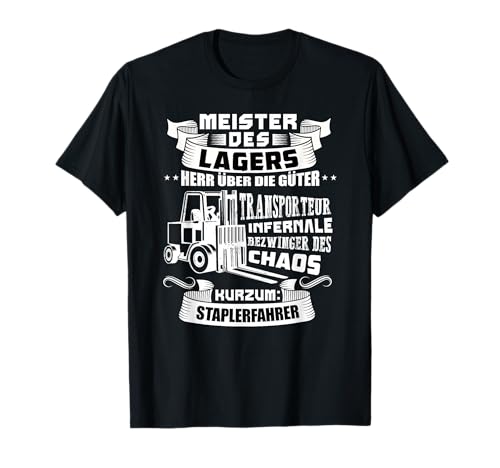 Gabelstapler Geschenke & Ideen Herren T-Shirt Schwarz S Klassische Passform Kurzarm Print Crew Neck Rundhals-Ausschnitt Klassisch Logistik T-Shirt Staplerfahrer Lagerist Gabelstapler Geschenke & Ideen Herren T-Shirt Schwarz S Klassische Passform Kurzarm Print Crew Neck Rundhals-Ausschnitt Klassisch Logistik T-Shirt Staplerfahrer Lagerist von Gabelstapler Geschenke & Ideen