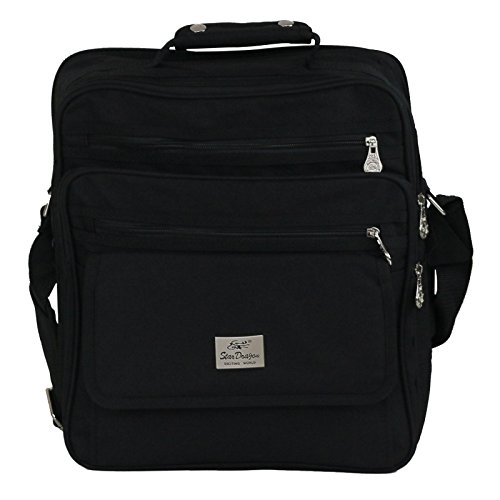 Schultertasche Citybag Flugbegleiter Ausweistasche Umhängetasche Business Messenger Bag Tasche Black NEU (Modell 9) von Star Dragon