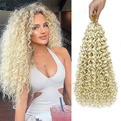 GoGo Curl Häkeln Haar Wasser Welle Lockiges Häkeln Haar Wellig Deep Wave Beach Curl Häkeln Synthetische Haar Extensions für Frauen (#613) von Star Flower