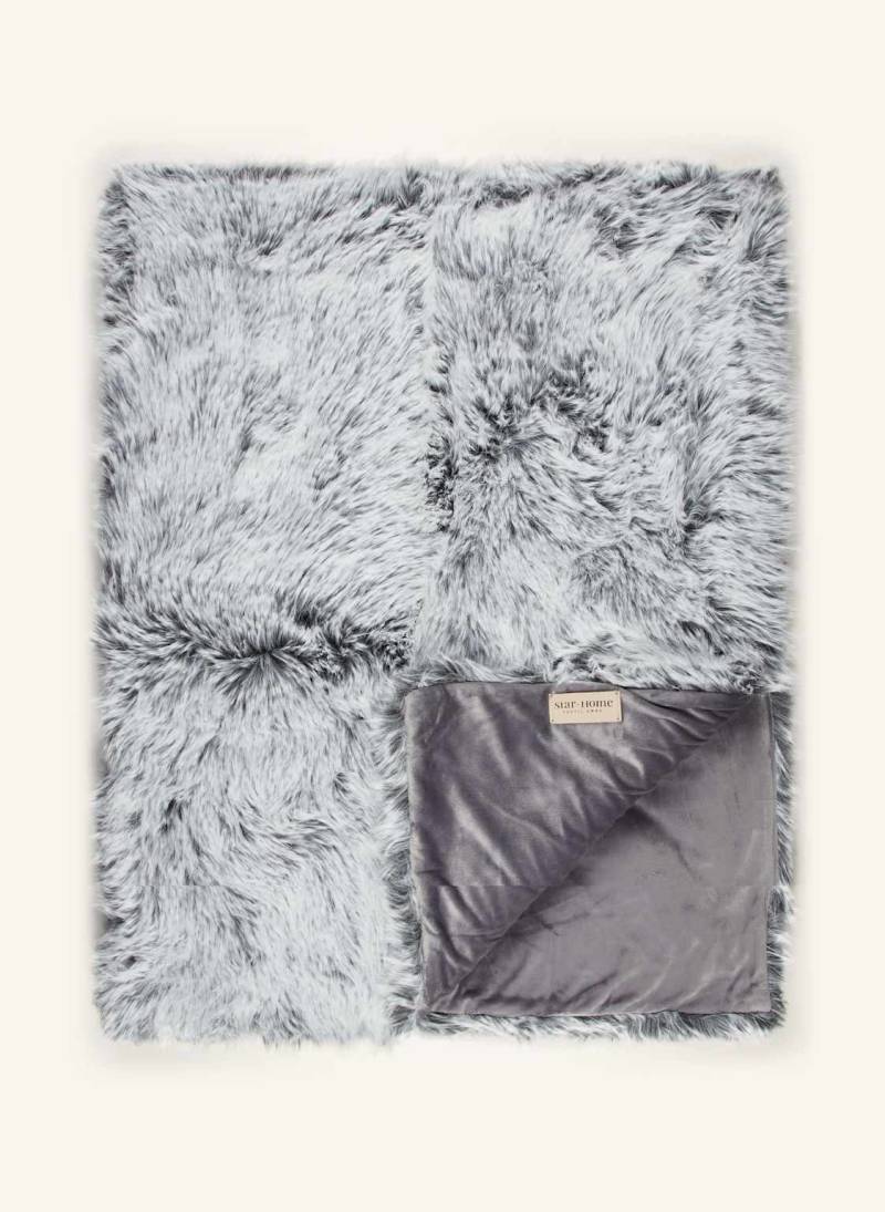 Star Home Kunstfell-Plaid grau von Star Home