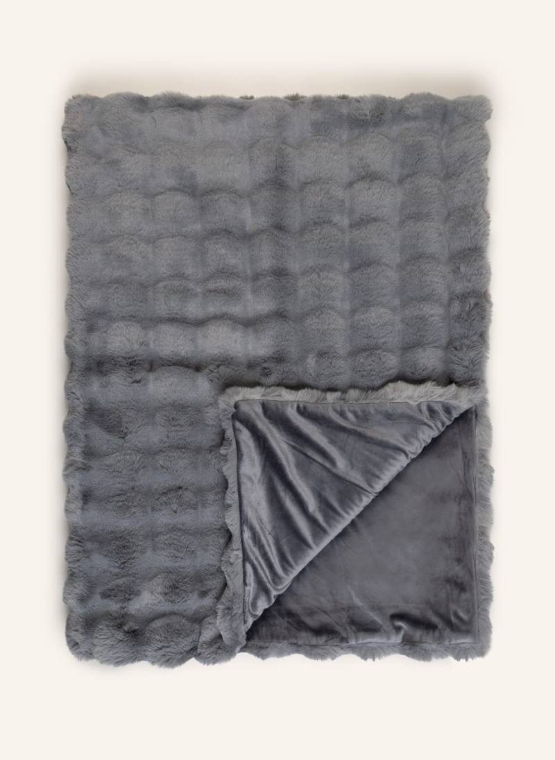 Star Home Kunstpelz-Plaid Cosy grau von Star Home