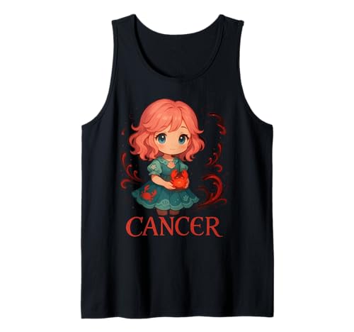 Niedliches Anime-Krebs-Sternzeichen-Mädchen Tank Top Niedliches Anime-Krebs-Sternzeichen-Mädchen Tank Top von Star Sign Cancer Zodiac Girl