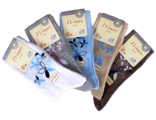 10 Paar Damen Socken ohne Gummi (4503), Groesse: 39-42 von Star Socks Germany