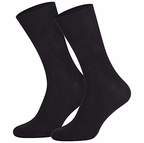 Star Socks Germany 10 Paar schwarze Herren Kellnersocken Baumwolle, Schwarz, 39/42 von Star-Socks