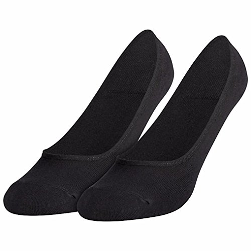 Star-Socks-Germany Ballerinasocken für Herren und Damen (2 Paar), 70% Baumwolle, schwarz 43-46 von Star-Socks