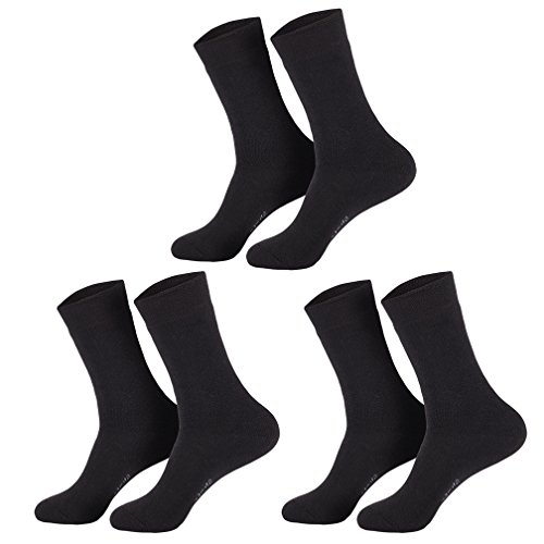 3 Paar schwarze Wintersocken Damen 35-38 von Star-Socks