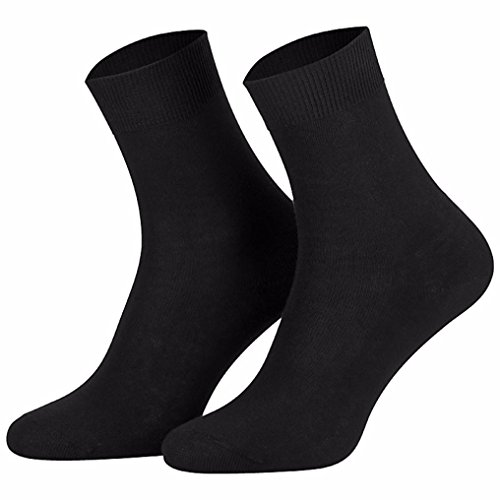 5 Paar schwarze Herrensocken Männersocken 100% Baumwolle, 39/42, Schwarz 5 Paar schwarze Herrensocken Männersocken 100% Baumwolle, 39/42, Schwarz von Star-Socks