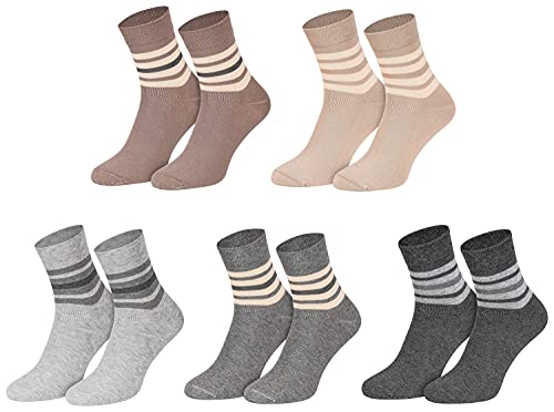 Kurz-Socken(10 Paar) 43-46, farblich sortiert von Star-Socks