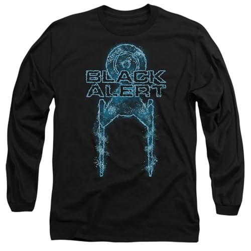 Star Trek: Discovery(Series) Unisex Star Trek Discovery Alert Long Sleeve, Black T-Shirt, Schwarz, S von Star Trek: Discovery(Series)