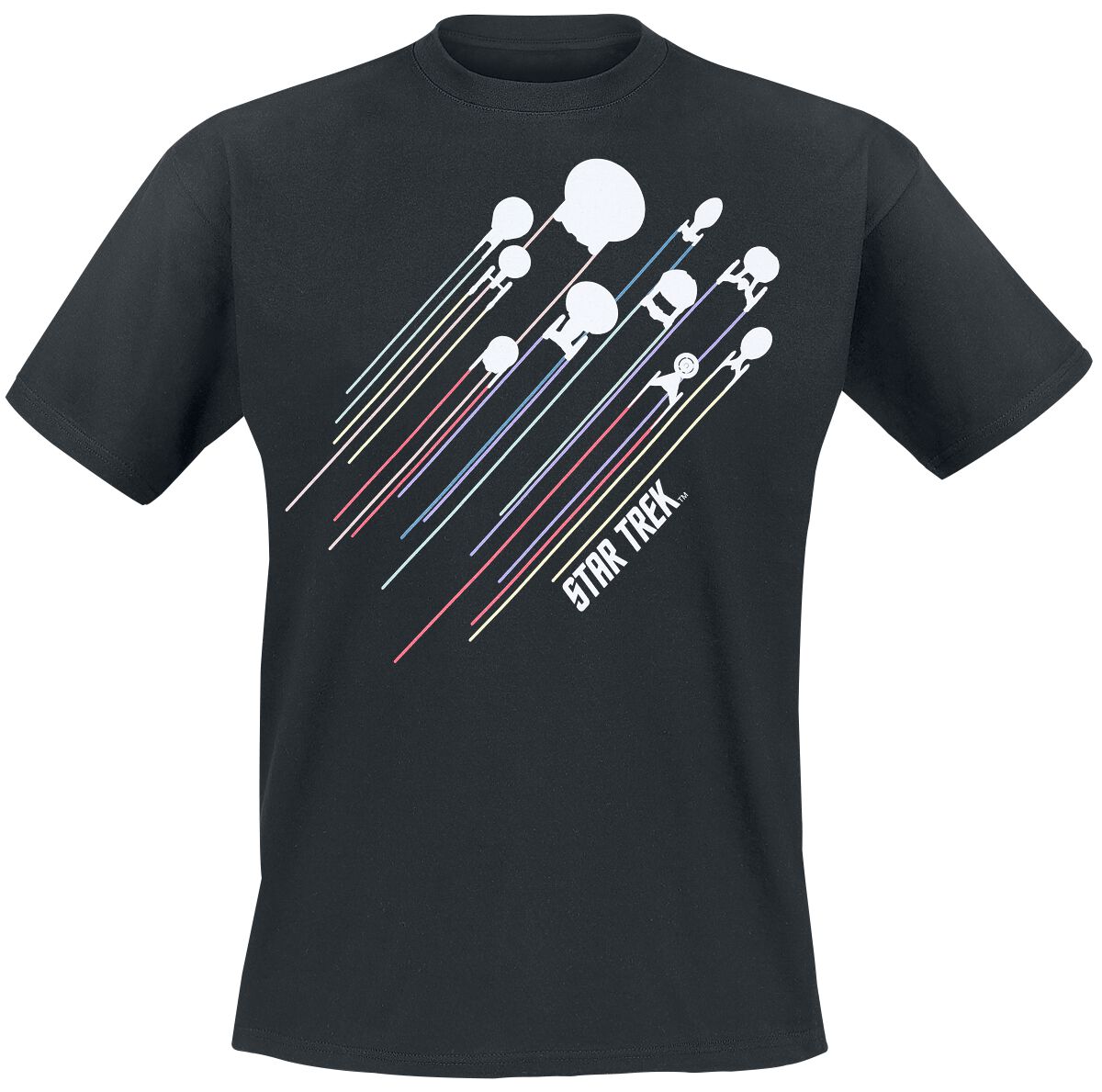 Star Trek Fleet T-Shirt schwarz in M von Star Trek