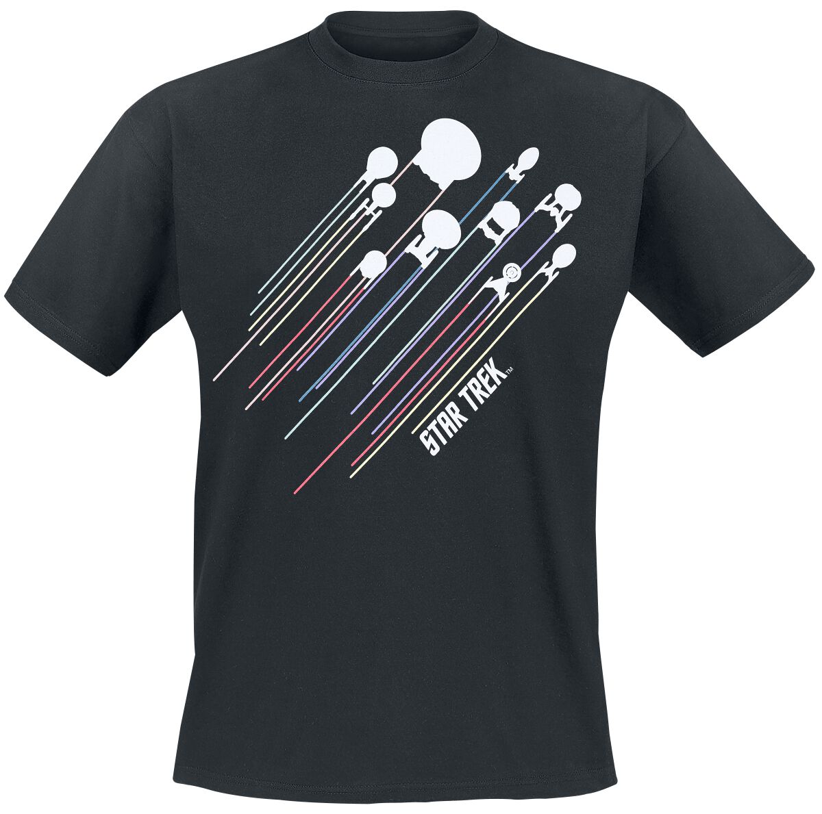 Star Trek Fleet T-Shirt schwarz in XL von Star Trek