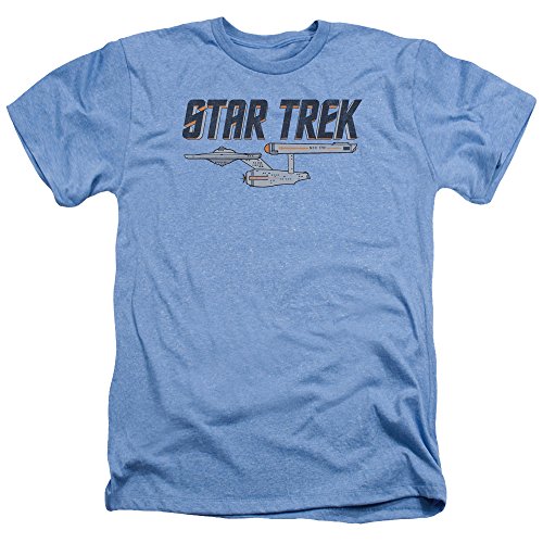 Star Trek Herren T-Shirt Gr. XXL, Hellblau von Star Trek