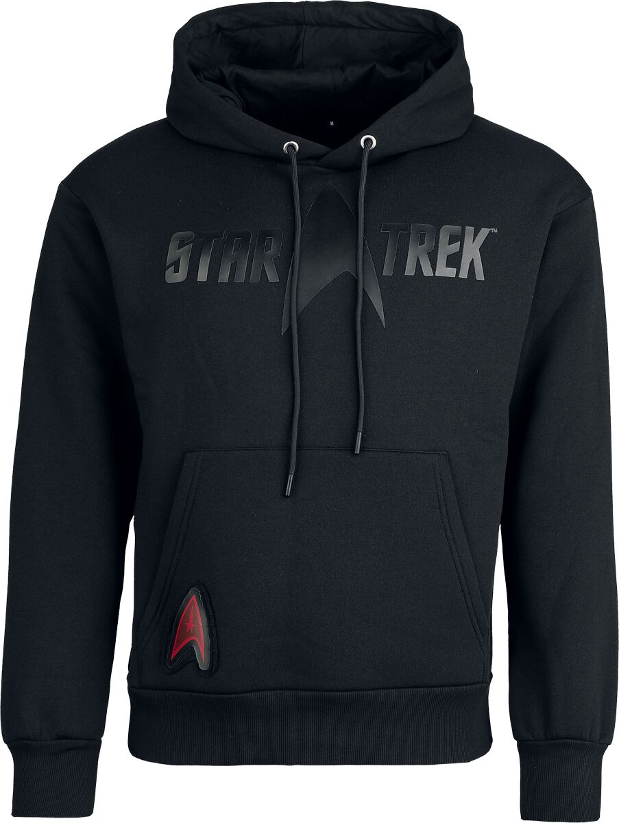 Star Trek Kapuzenpullover - Heat Logo - Black On Black - S bis XXL - für Männer - Größe L - schwarz  - EMP exklusives Merchandise! von Star Trek