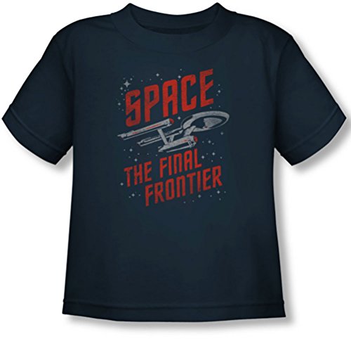 Star Trek - Kleinkind Raumfahrt-T-Shirt, 4T, Navy von Star Trek