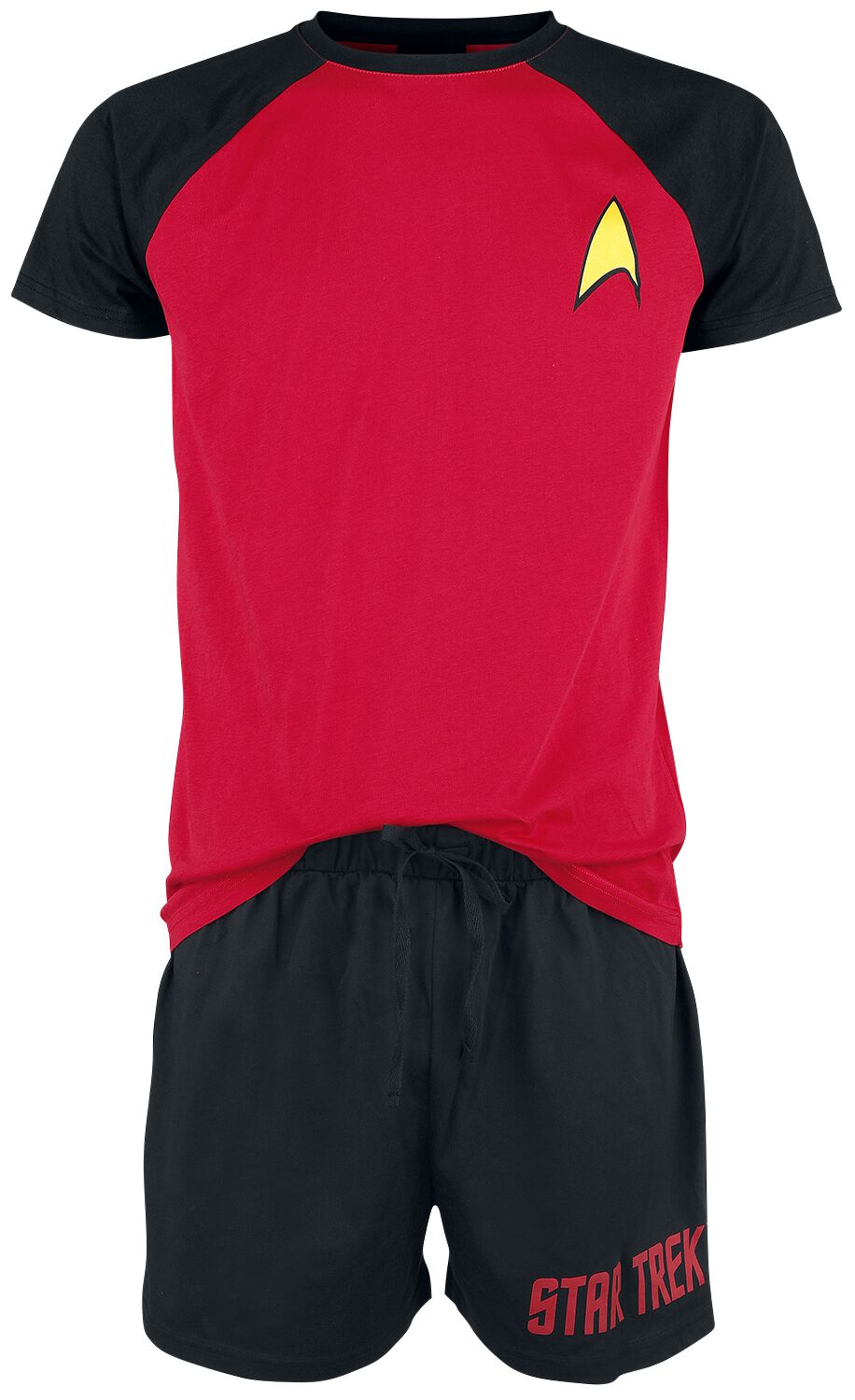 Star Trek Schlafanzug - Logo - M bis XXL - für Männer - Größe M - schwarz/rot  - EMP exklusives Merchandise! von Star Trek